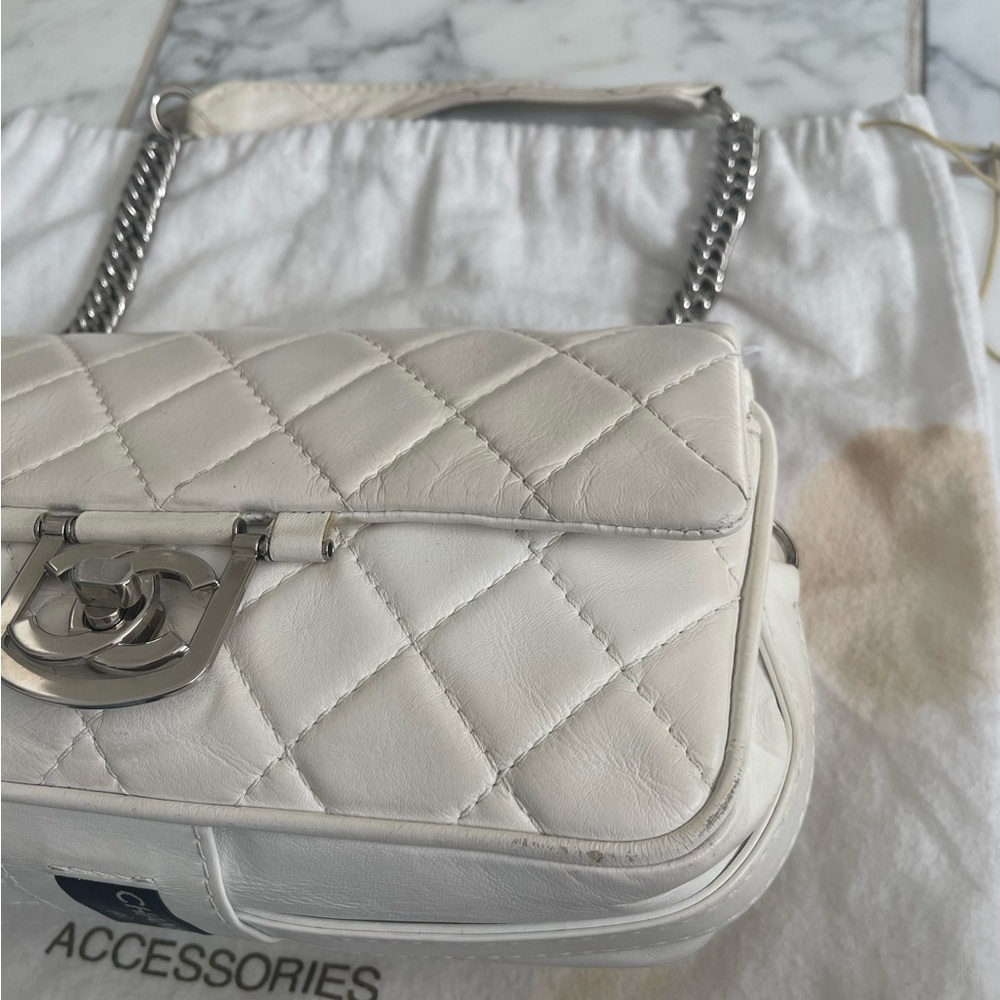 White Chanel Medium Flap Bag - Picture 7 of 16
